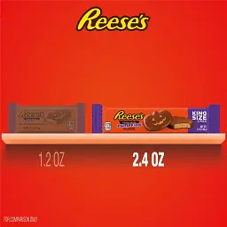 Шоколадні цукерки Reese's Milk Chocolate King Size Peanut Butter Pumpkins Halloween Candy 68 г - мініатюра 8