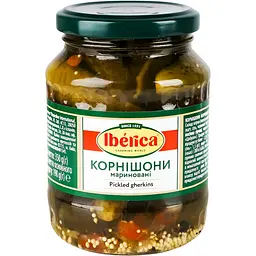 Корнішони мариновані Iberica Pickled Gherkins 3-6 см 370 мл