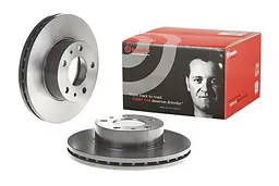 Диск гальмівний вентильований Citroen Jumper III, Fiat Ducato 05-25р Brembo (09.D017.11) - мініатюра 2