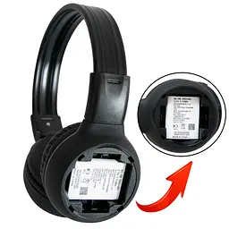Бездротові навушники з мікрофоном "Digital wireless headphone N65BT" Чорні, накладні навушники блютуз (ST) - мініатюра 6