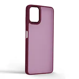 Противоударный чехол для Samsung Galaxy A06 (A065), Frame, бордовый, панель-накладка, термополиуретан TPU + поликарбонат PC, защита всего корпуса, защита кнопок и камеры, устойчив к деформациям, ArmorStandart (ARM84799) - мініатюра 2