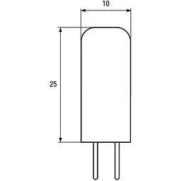 Світлодіодна лампа Eurolamp LED, G4, 2W, 4000K, 12V (LED-G4-0240(12)) - мініатюра 3