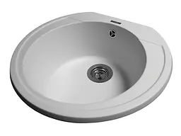 Кухонна мийка Miraggio TULUZA white (0000050) Граніт, Врізна, Білий - мініатюра 3