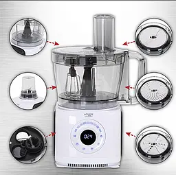 Кухонний комбайн 12в1 Adler AD 4224 LCD - мініатюра 10