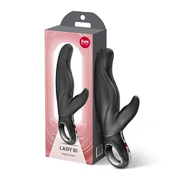 Вібратор-кролик для точки А Fun Factory LADY BI Black, 2 мотори, 12 режимів - мініатюра 8