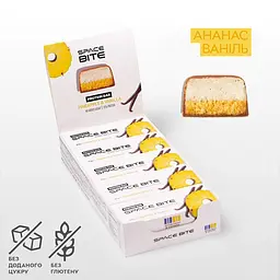 Батончик Space Bite Protein Bar 10*45 грам ананас та ваніль SpaceFood vit0003644 - мініатюра 2