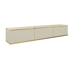 Тумба під телевізор навісна Perfect Home Оро / Oro 3-дверна RTV175 MDF Бежевий (PFH-091366) - мініатюра 3