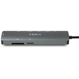 Концентратор Vinga USB-C 3.1 to HDMI+RJ45_1Gbps+3xUSB3.0+SD/TF+PD100W (VHYC8) - мініатюра 6