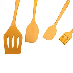 Набір силіконового кухонного приладдя помаранчевий 5 предметів Baking Props - мініатюра 2