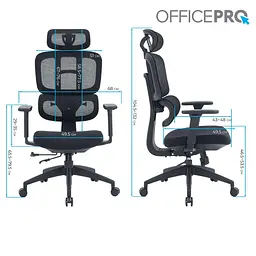 Офісне крісло OfficePro Skyline OC580-B-B-B (OC580-B-B-B) - мініатюра 15