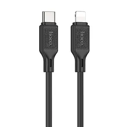 Дата кабель Hoco X90 Cool silicone Type-C to Lightning 20W (1m) Black