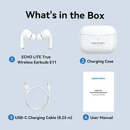 Навушники TWS Vention Elf Earbuds ECHO LITE E11 Білий - мініатюра 5