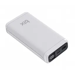 Power Bank BIX BXPB204, ємність 20000 mAh, швидка зарядка PD 20 W, QC 22.5 W, USB A, Type C, LED дисплей, чорний