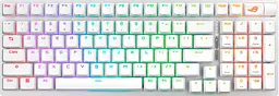 Клавіатура ASUS ROG Strix Scope II NX Snow Wireless EN RGB White (90MP037A-BKUA30) - мініатюра 2