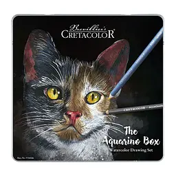 Набір водорозчинних олівців The Aquarino Box, 24 шт., мет. кор., Cretacolor - мініатюра 1