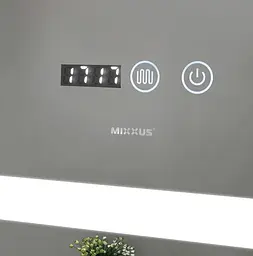 Дзеркало Mixxus Light MR01-90x70 (годинник, LED-підсвічування, антизапотівання) MI5999 - мініатюра 9