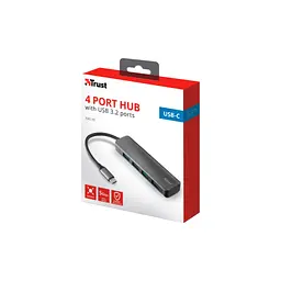 Концентратор Halyx Type-C to 4-Port USB-A 3.2 Grey Trust (24948_TRUST) - мініатюра 7