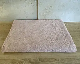 Простирадло махрове жакардове Parisa Home 200х220 щільність 400 г/м2 пудра - мініатюра 3