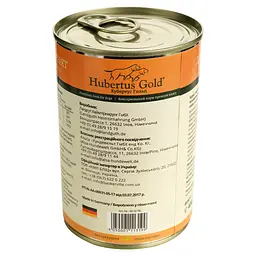 Вологий корм для цуценят Hubertus Gold Курка з картоплею і морквою 400 г - мініатюра 3