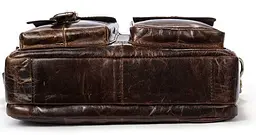 Ділова сумка на плече шкіряна 14820 Vintage коричнева - мініатюра 4