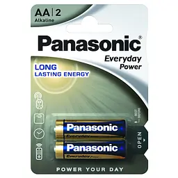Батарейка Panasonic LR6REE/2BR EVERYDAY POWER лужна AA блістер 2 шт.