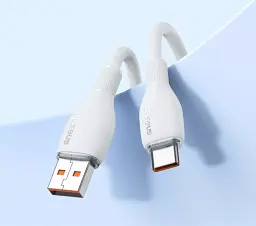 Кабель Baseus Pudding Series Fast Charging Cable USB to Type-C 100W 1.2m P10355703221-00 White - мініатюра 5