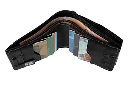 Чоловічий шкіряний гаманець GRANDE PELLE 10х10х2.5 см acs0029295 - мініатюра 6