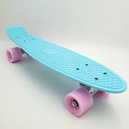 Пенні борд скейт 55х15см до 80кг ABEC 7 матові колеса скейтборд Penny Board Pastel Series бірюзовий - мініатюра 4