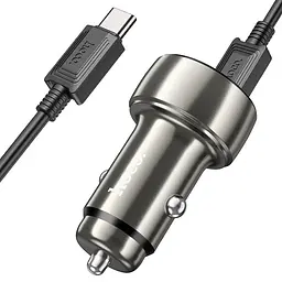 Автомобільний зарядний пристрій Hoco Z50 PD 30W QC3.0 (1 Type-C 1USB 3A 48W)