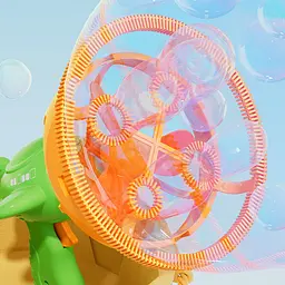 Пістолет для мильних бульбашок H035 Bubble Gun з пропелером 2in1 + bottle 250ml Green - мініатюра 3