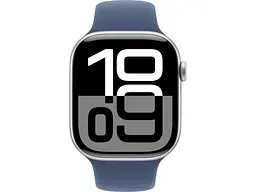 Смарт-годинник Apple Watch Series 10 GPS 46mm Silver Alu. Case w. Denim Sport Band - M/L (MWWM3) - мініатюра 2