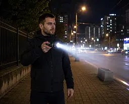 Ліхтарик ручний BL CB W518 / Акумуляторний LED ліхтар на USB - мініатюра 2