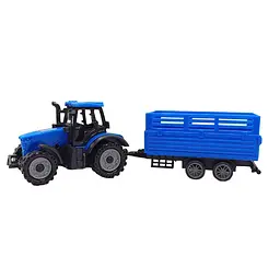 Дитячий іграшковий трактор з причепом 5279-92BD(Blue-2)