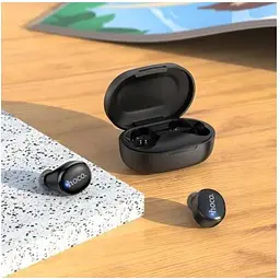 Бездротові навушники Hoco EW11 Melody True Wireless Bluetooth Headset кейс з дисплеєм чорні - мініатюра 6