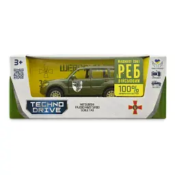 Машина TechnoDrive Автомодель серії Шеврони Героїв - Mitsubishi Pajero 4WD Tubro - 93 ОМБр (250283M) - мініатюра 6