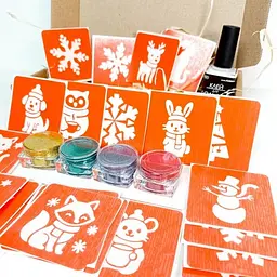 Набір для біо-тату Fresh Tattoo Зима - глітер set-winter-glitter - мініатюра 3