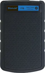 Зовнішній жорсткий диск 1TB Transcend StoreJet 25H3B 2.5" USB 3.0 (TS1TSJ25H3B) - мініатюра 2