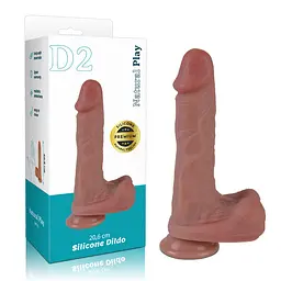 Фалоімітатор Erospace Natural Play D2 20.6 см тілесний - мініатюра 10