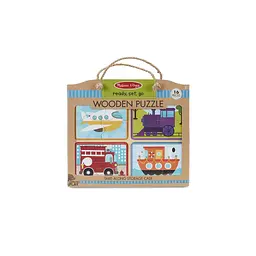 Пазл Melissa&Doug дерев'яні у футлярі "Транспортні засоби" (MD31361) - мініатюра 2