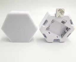 LED світильник сенсорний настінний модульний шестигранний 1 шт UKC білий