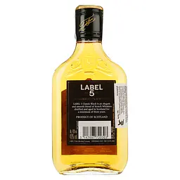 Віскі Label 5 Classic Black Blended Scotch Whisky 40% 0.2 л - мініатюра 2