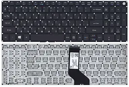 Клавіатура для ноутбука Acer Aspire E5-522, E5-522G, V3-574G, E5-573, E5-573G, E5-573T, E5-573T, E5-532G, E5-722, F5-571 -571G, F5-572, F5-572G, VN7-792G, V17 Nitro, Packard Bell EasyNote TE69BH Black, (No Frame) - мініатюра 3