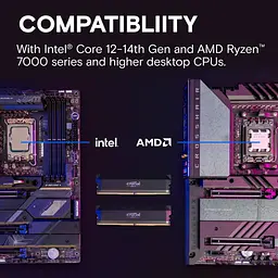 Модуль пам'яті Crucial DDR5 32GB (2x16) Pro 6000MHz Overclocking (CP2K16G60C36U5B) - мініатюра 3
