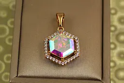Кулон Xuping Jewelry шестигранник хамелеон 2,2 см золотистий