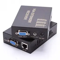 Активний подовжувач VGA 100m по крученій парі через RJ-45