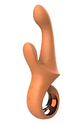 Вібратор-кролик Glam G-Spot Duo Vibrator 22.7 см (оранжевий) - мініатюра 7