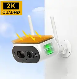 Камера відеоспостереження XPRO WiFi Solar Camera 2MP FHD містить дві батареї 18650 20 (MER-15339_1519) - мініатюра 2