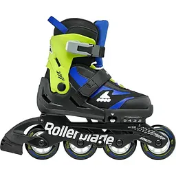 Ролики Rollerblade Microblade 33-36.5 Black-Blue (1012-86B0751530-NF01-33-36.5) - мініатюра 2