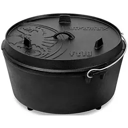 Казан-жарівня чавунна Petromax Dutch Oven ft18 на ніжках 16.1 л (1017-ft18)