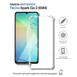 Чохол до мобільного телефона BeCover Anti-Shock Tecno Spark Go 2 (KM4) Clear (714705) - миниатюра 6